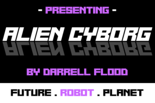 Alien Cyborg: A Futuristic Display Font for Bold Design Projects