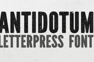 Antidotum: A Grunge Font for Bold Campaign Impact