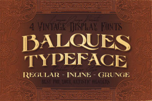 Balques Vintage Display Font for Campaign Design