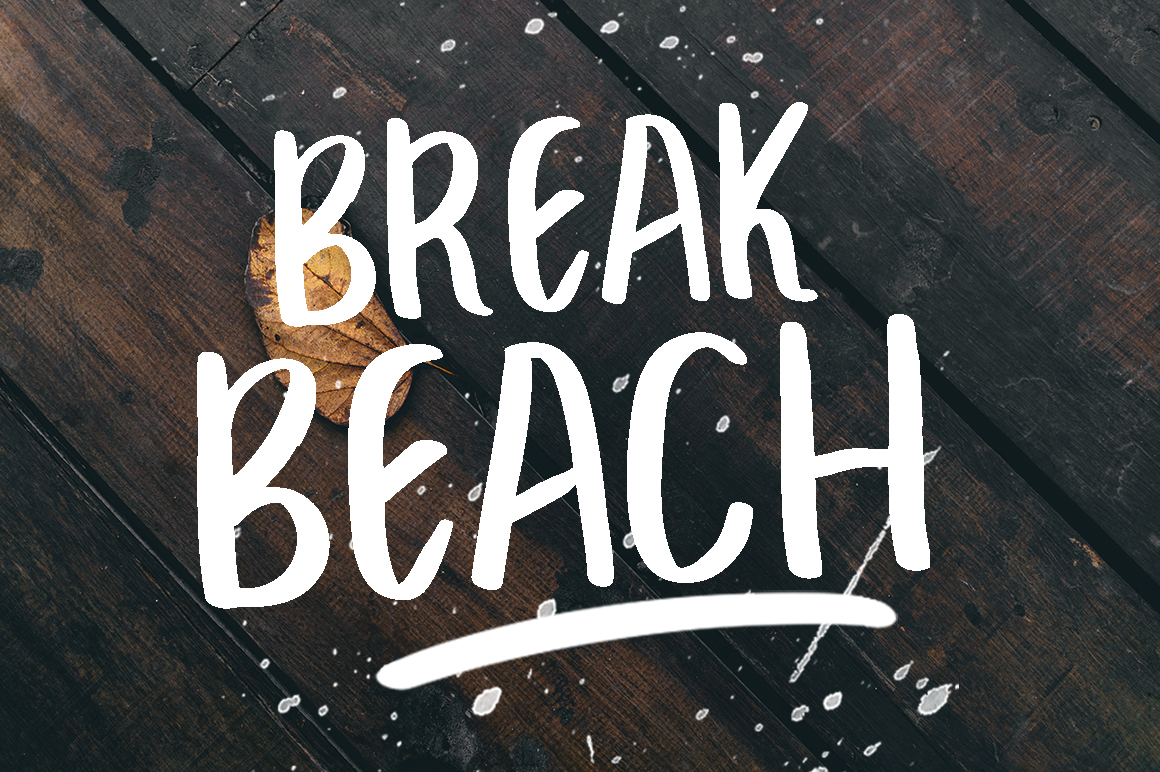 Break Beach Font for Modern Digital Branding