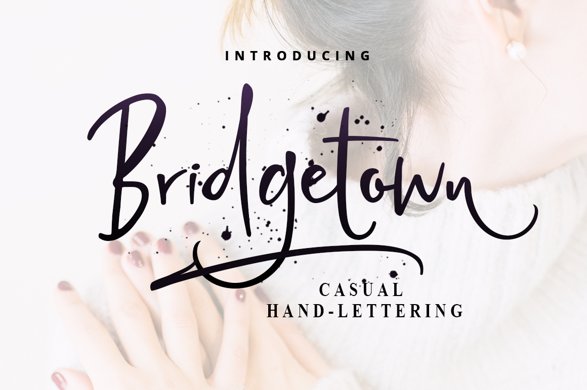 Bridgetown Font: An Elegant Script Typeface for Makers
