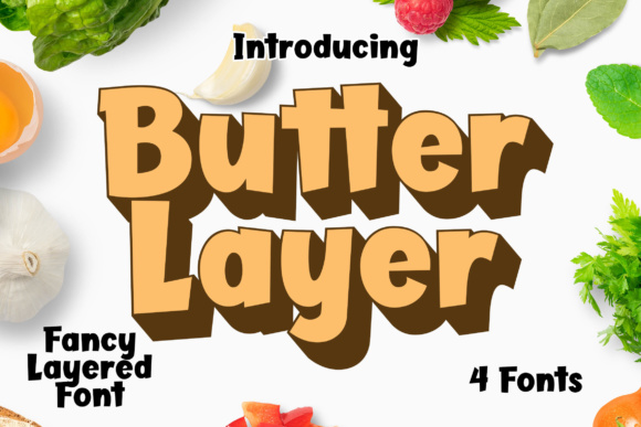 Butter Layer Font: A Playful Display Typeface for Scroll-Stopping Visuals