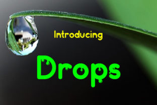 Drops Display Font for Handmade Creators