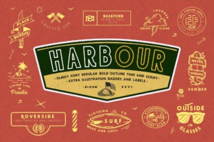 Harbour: A Timeless Display Font for Editorial Design