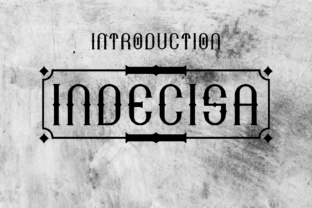 Indecisa: A Vintage Display Font for Handmade Crafters and Product Creators
