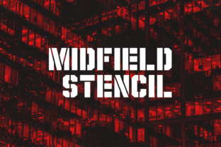 Midfield Stencil: A Bold Choice for Editorial Design