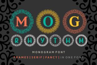 MOG Rhythm Font: A Monogram Display Typeface for Handmade Creators