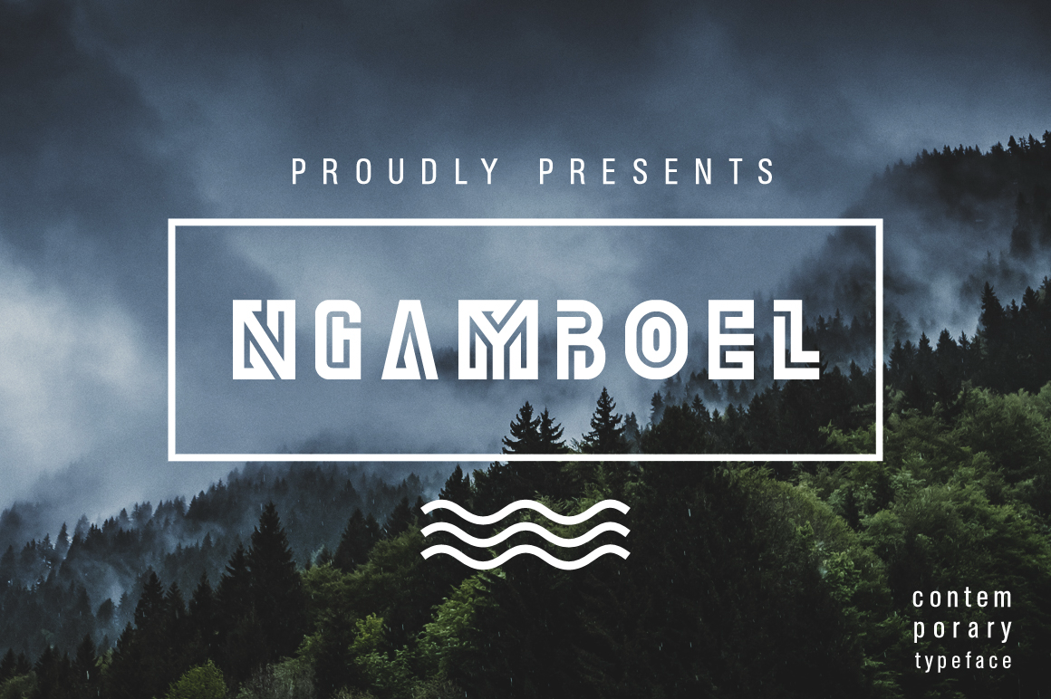 Ngamboel: A Unique Display Font for Modern Design