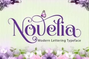 Novelia Font for Spring Campaigns and Girly Branding