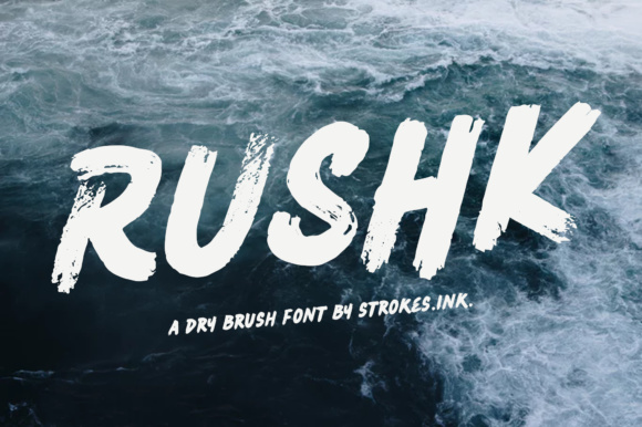 Rushk Display Font for Handmade Branding