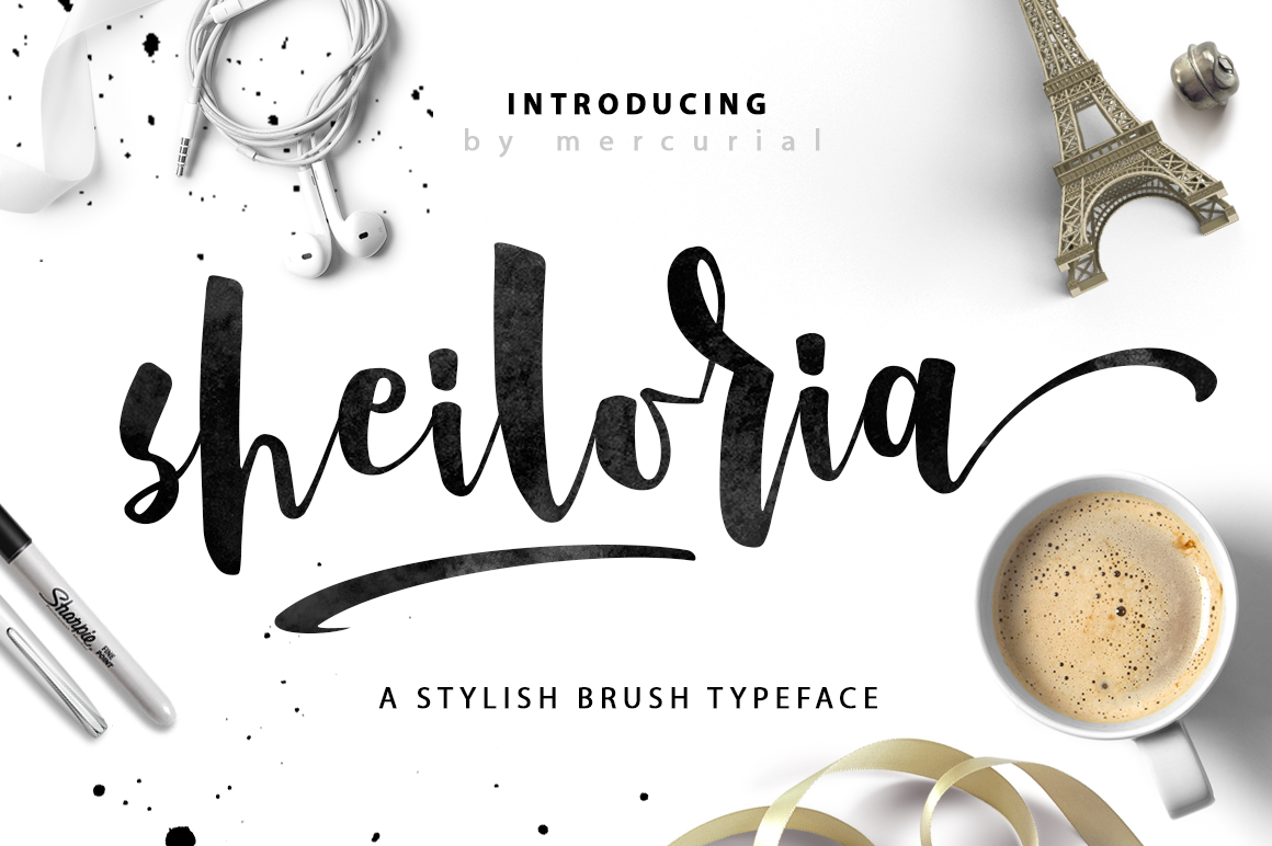 Sheiloria Brush Typeface for Stylish Brand Finishing Touches