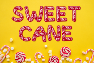 Sweet Cane: A 3D Display Font for Holiday & Party Campaigns