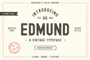 The Edmund Display Font for Bold, Vintage-Inspired Branding