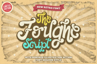 The Foughe Script: A Vintage Display Font for Standout Branding